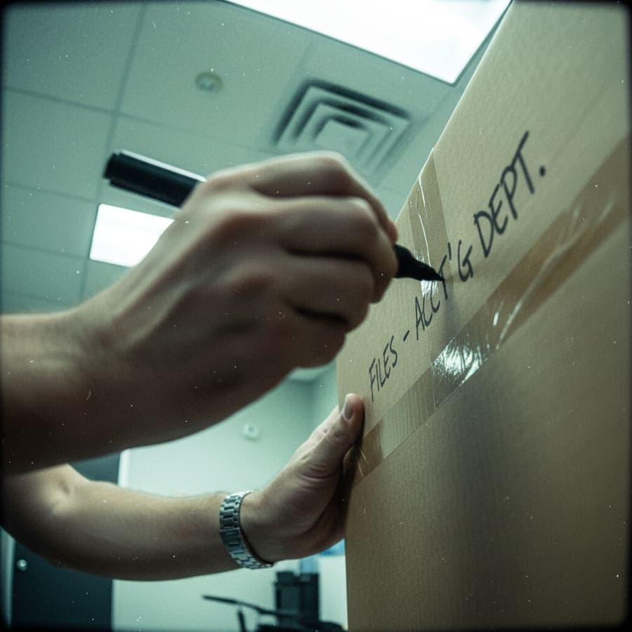 Kitchen pantry reorganization with labeled containers and functional zones